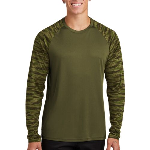 Drift Camo Colorblock Long Sleeve Tee Thumbnail