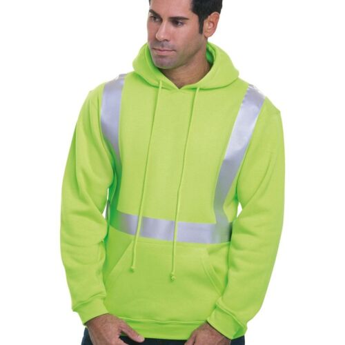 Unisex USA-Made Hi-Visibility Hooded Sweatshirt Thumbnail