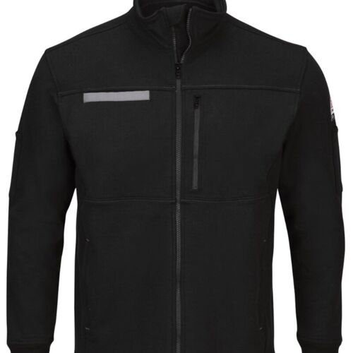Men's Tall Zip Front Fleece Jacket-Cotton /Spandex Blend Thumbnail