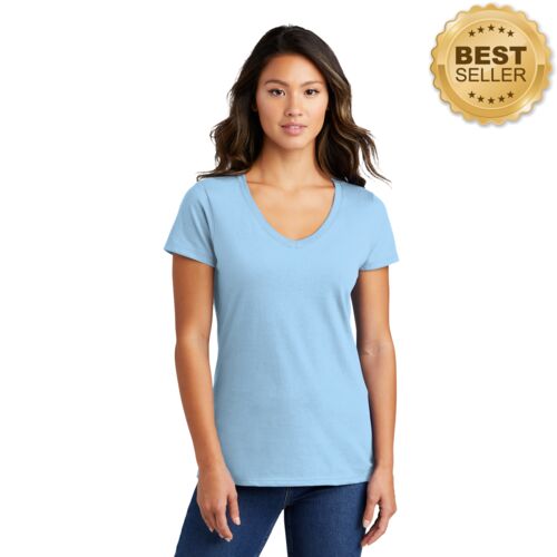 Ladies 4.5oz Fan Favorite V-Neck T-Shirt Thumbnail