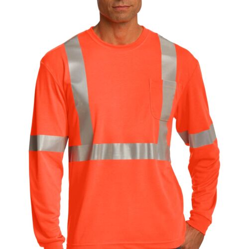 Ansi 107 Class 2 Long Sleeve Safety T Shirt Thumbnail