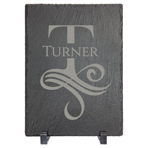 7" x 5" Rectangle Slate Decor with Plastic Feet Thumbnail