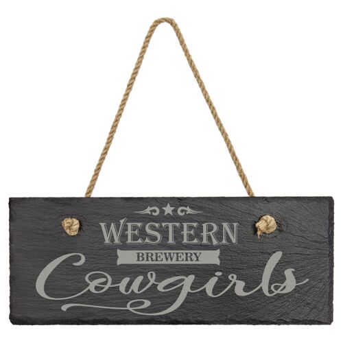 10" x 4" Rectangle Slate Decor with Hanger String Thumbnail